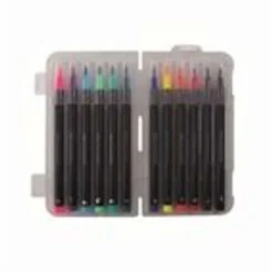 TOYS "R" US Estilo De Vida*Set de 12 rotuladores con punta de pincel, fibra de nailon y trazos variables ㅤ