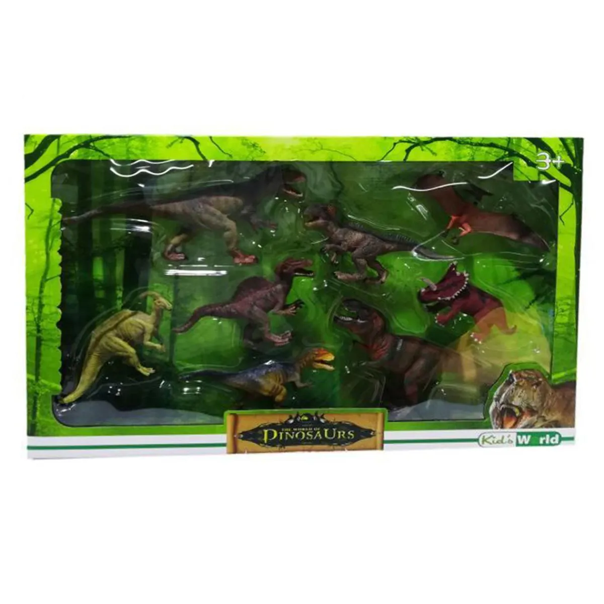 LOGITOYS SA Figuras De Acción*Set de Dinosaurios 8 Piezas