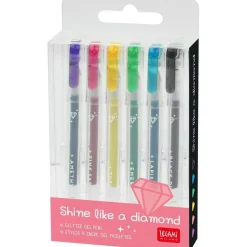 TOYS "R" US Estilo De Vida*Set de mini bolígrafos de gel con purpurina, multicolor ㅤ