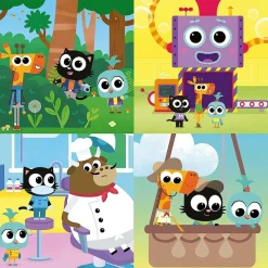 EDUCA BORRAS Juegos Y Puzzles*Set de puzzles infantiles progresivos de 12 a 25 piezas, medidas: 16 x 16 cm ㅤ