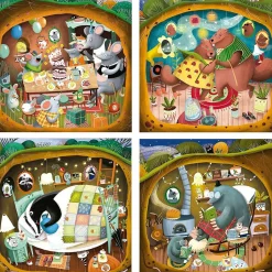 EDUCA BORRAS Juegos Y Puzzles*Set de puzzles infantiles progresivos: cuentos del bosque, 12-25 piezas ㅤ