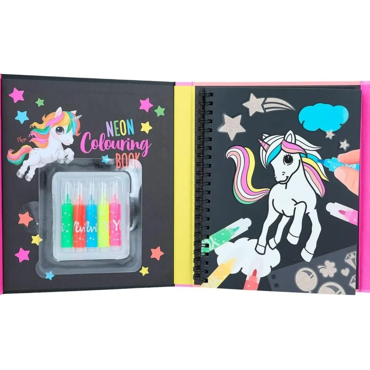 DEPESCHE Estilo De Vida*Set libro de colorear neón Ylvi