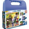 EDUCA BORRAS Juegos Y Puzzles*Set progresivo de 4 puzzles en maleta Spidey y sus increíbles amigos ㅤ