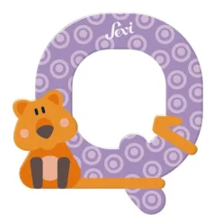 PRENATAL Estilo De Vida*Sevi - Letra Q de madera