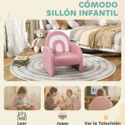 AIYAPLAY Estilo De Vida*Sillón infantil Arcoíris Rosa