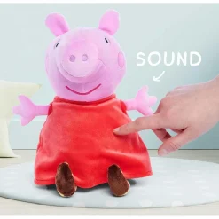 SIMBA TOYS Coleccionables Y Mini Mundos*Simba - Peppa Pig - Peluche con sonido Peppa Pig, suave y agradable, 25-33 cm ㅤ