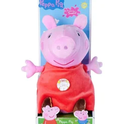 SIMBA TOYS Coleccionables Y Mini Mundos*Simba - Peppa Pig - Peluche con sonido Peppa Pig, suave y agradable, 25-33 cm ㅤ