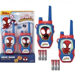 SIMBA TOYS Coleccionables Y Mini Mundos*Simba - Walkie Talkie Spidey, 2 unidades con alcance de 100m ㅤ