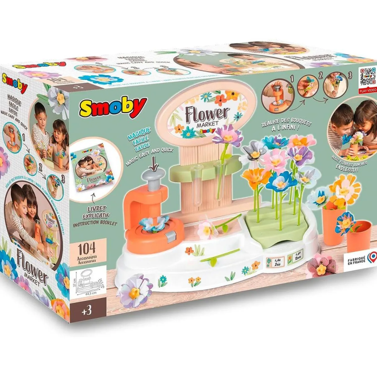 SIMBA Arte Y Manualidades*Smoby - Mercado de flores con accesorios incluidos ㅤ