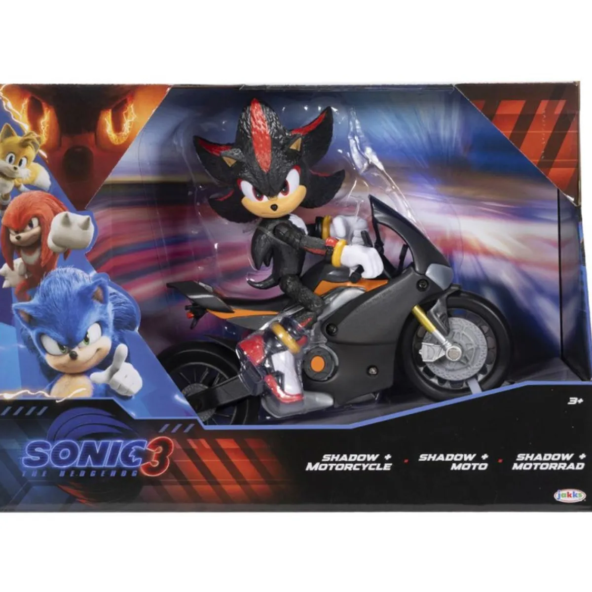 SEGA Figuras De Acción*Sonic - Figura Shadow + Moto 13 cm