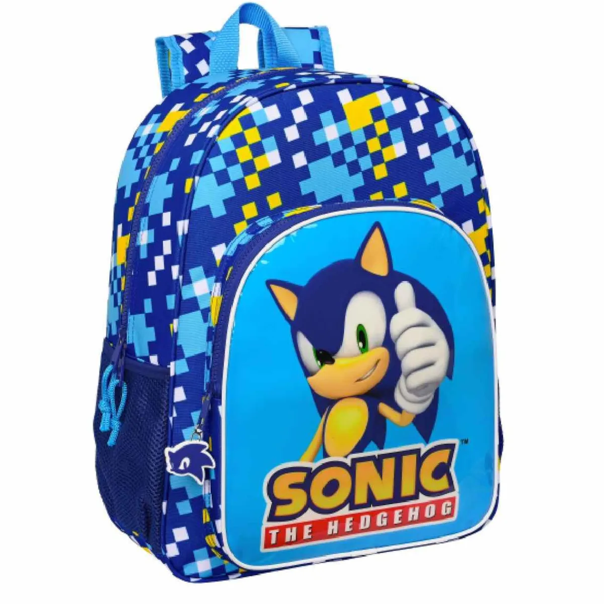 SAFTA Material Escolar*Sonic - Mochila 33 cm adaptable a carro