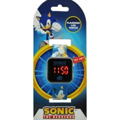 KIDS EUROSWAN S.L. Coleccionables Y Mini Mundos*Sonic - Reloj LED Sega de Sonic the Hedgehog ㅤ