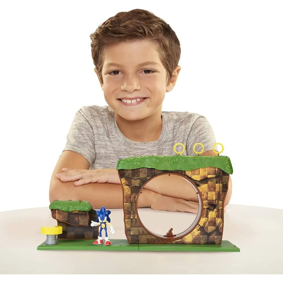 JAKKS Figuras De Acción*Sonic - Zona de juego la colina verde