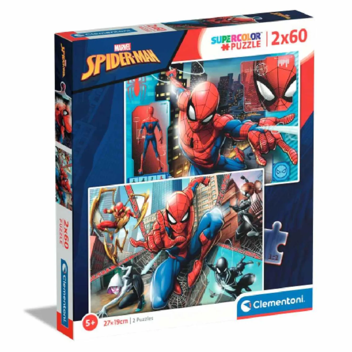 SPIDERMAN Juegos Y Puzzles*Spider-man - Pack 2 Puzzles 60 piezas