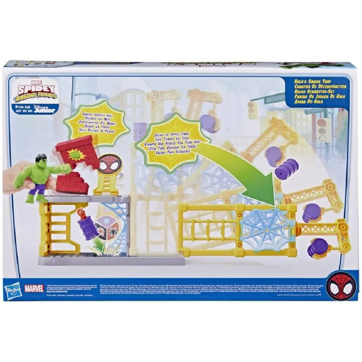 PLAYSKOOL Coleccionables Y Mini Mundos*Spidey y su Superequipo - Parque de juegos de Hulk