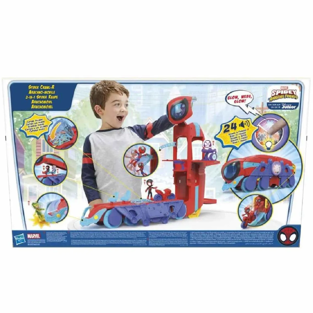 PLAYSKOOL Coleccionables Y Mini Mundos*Spidey y su Superequipo - Aracnomóvil