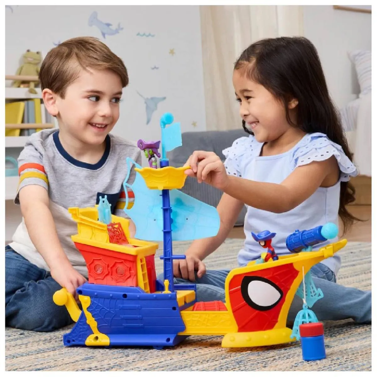 HASBRO EU TRADING Coleccionables Y Mini Mundos*Spidey y su Superequipo - Barco Pirata con telarañas