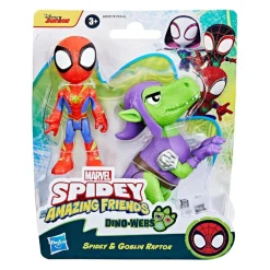 HASBRO IBERIA Coleccionables Y Mini Mundos*Spidey y su Superequipo - Pack 2 figuras Dino-Webs (Varios modelos)