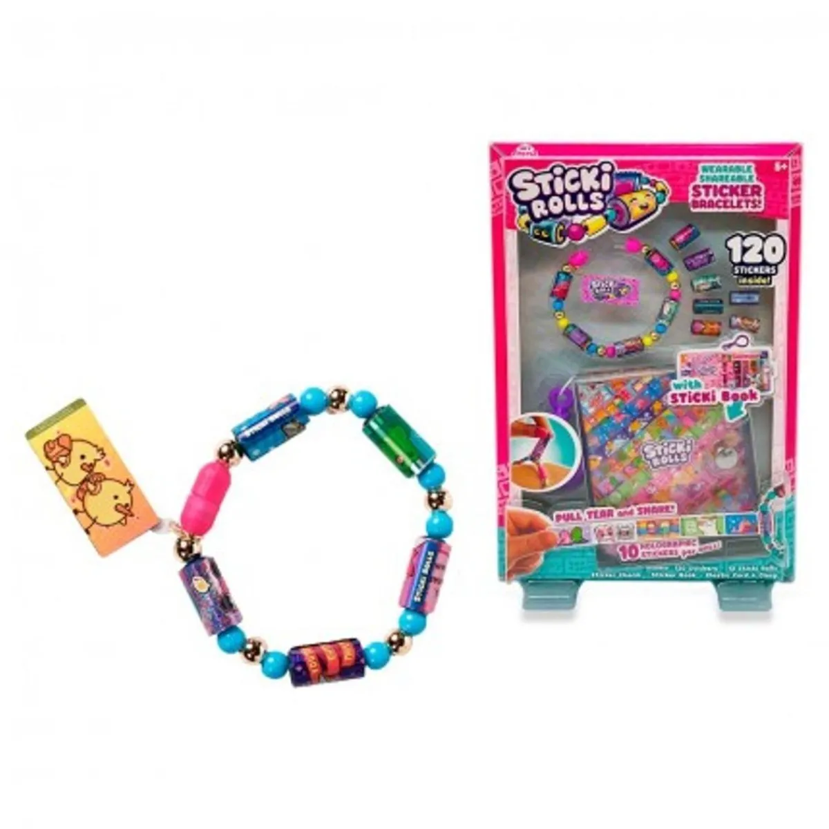 FAMOSA Estilo De Vida*Sticki Rolls + Sticki Book - Pulseras con Pegatinas