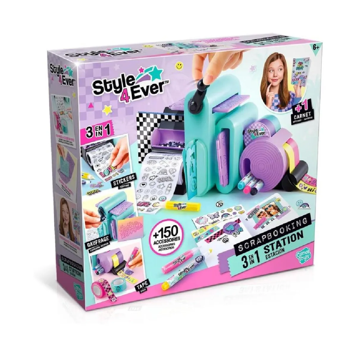 CANAL TOYS Arte Y Manualidades*Style 4 Ever - Estación de decoración 3 en 1