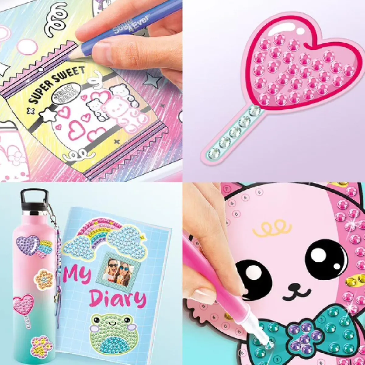 TOYS "R" US Arte Y Manualidades*Style 4 Ever - Maletín Luminoso Diamond Art Kawaii