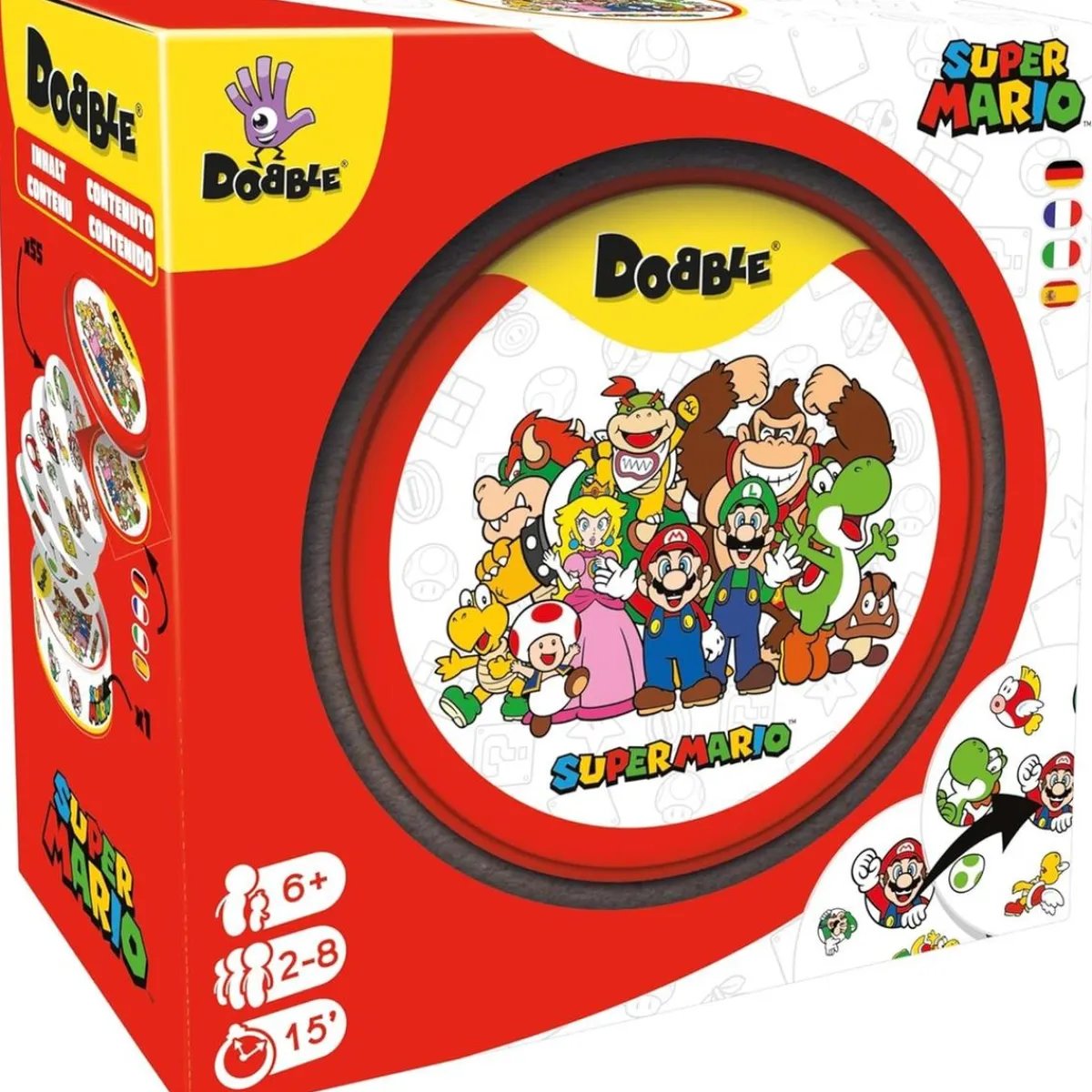 ASMODEE Juegos Y Puzzles|Friki Zone*Super Mario - Juego De Cartas Dobble Eco Sleeve ㅤ