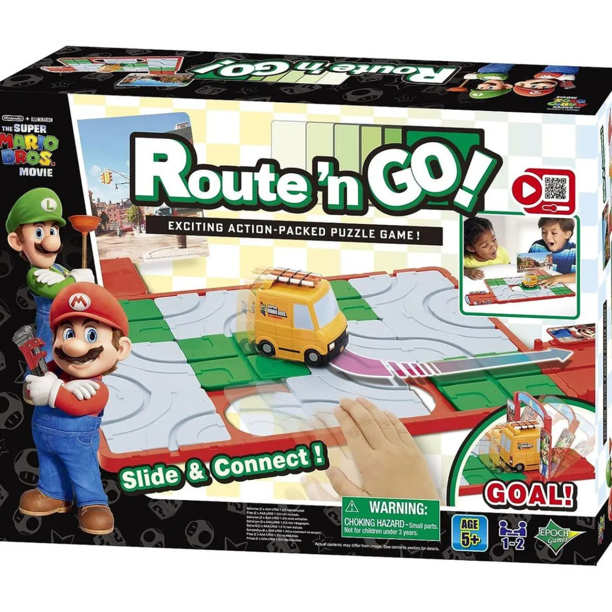 GOLIATH BV Friki Zone|Juegos Y Puzzles*Super Mario - Juego de mesa Super Mario Route 'n Go ㅤ