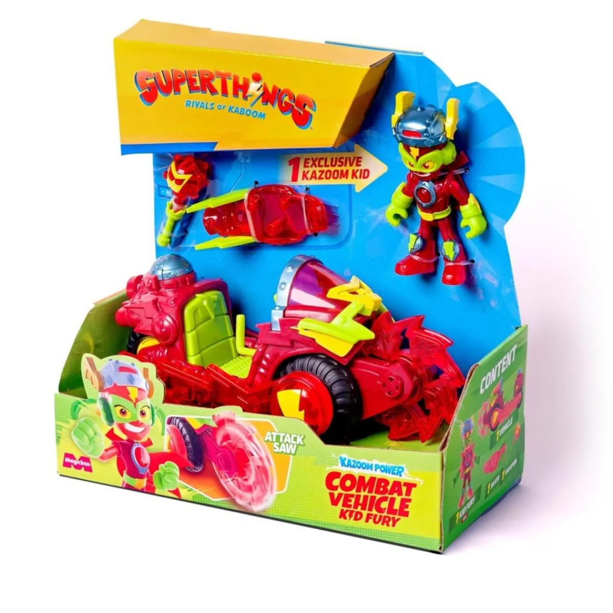 SUPER THINGS Figuras De Acción*Superthings - Kazoom Vehículo combate Kid Fury