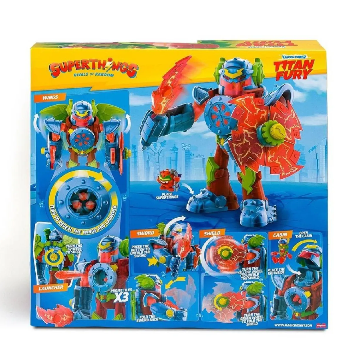 SUPER THINGS Figuras De Acción*Superthings - Titan Fury