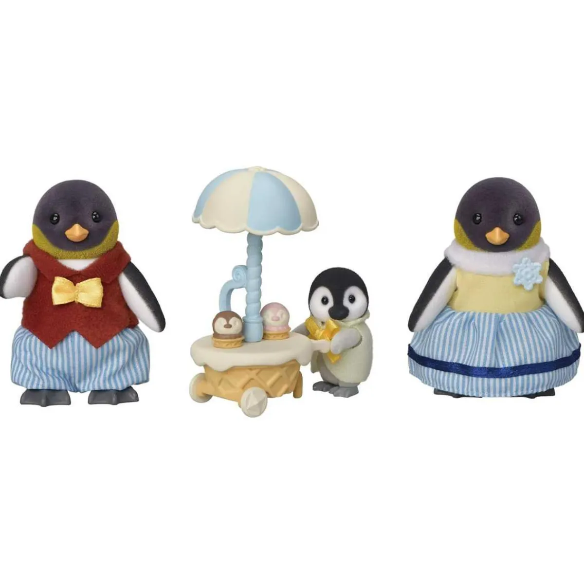 EPOCH PARA IMAGINAR S.L. Coleccionables Y Mini Mundos*Sylvanian Families - Familia Pingüino: casa de muñecas y paseo familiar