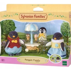 EPOCH PARA IMAGINAR S.L. Coleccionables Y Mini Mundos*Sylvanian Families - Familia Pingüino: casa de muñecas y paseo familiar