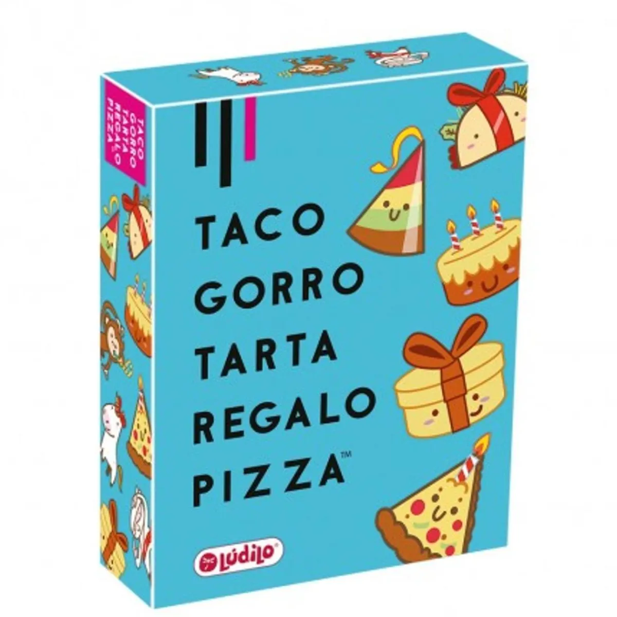 LUDILO Juegos Y Puzzles|Friki Zone*Taco, Gorro, Tarta, Regalo, Pizza - Juego de mesa