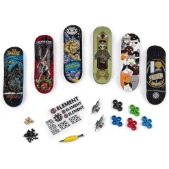 CONCENTRA Vehículos Y Circuitos*Tech Deck - Bonus Pack 6 Skates (varios modelos)