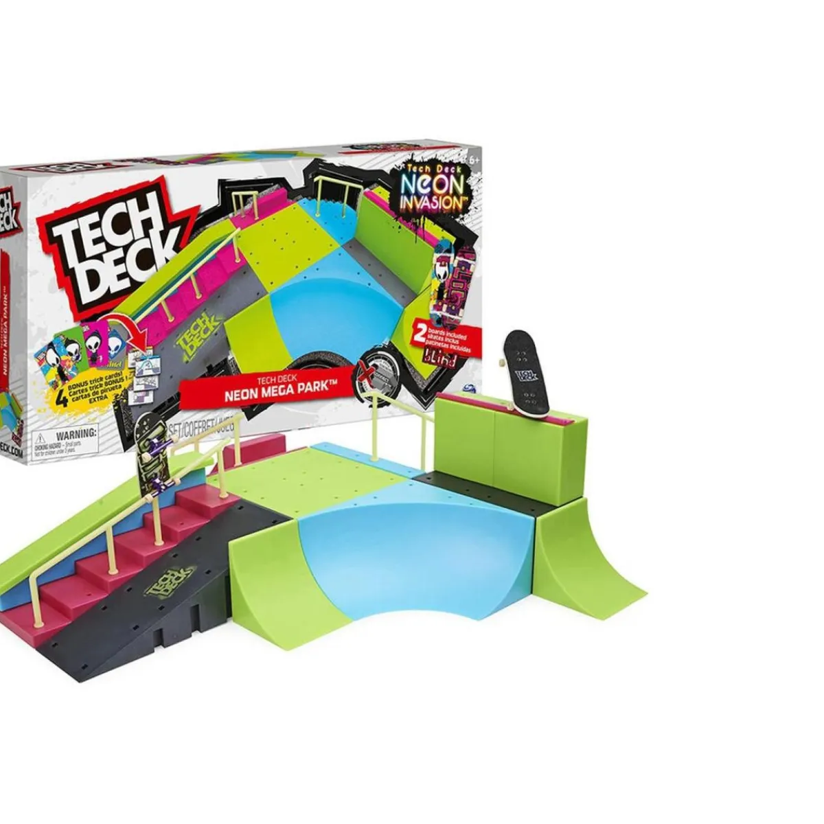 TECH DECK Vehículos Y Circuitos*- Neon Mega Parck