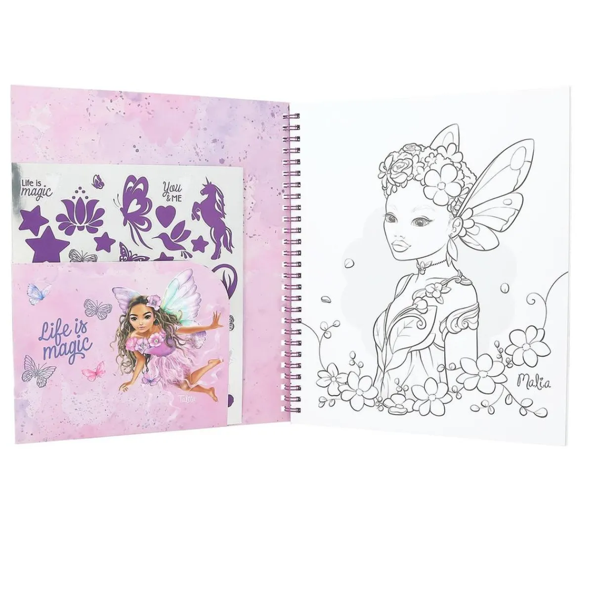 DEPESCHE Estilo De Vida*Top Model - Libro para colorear con lentejuelas