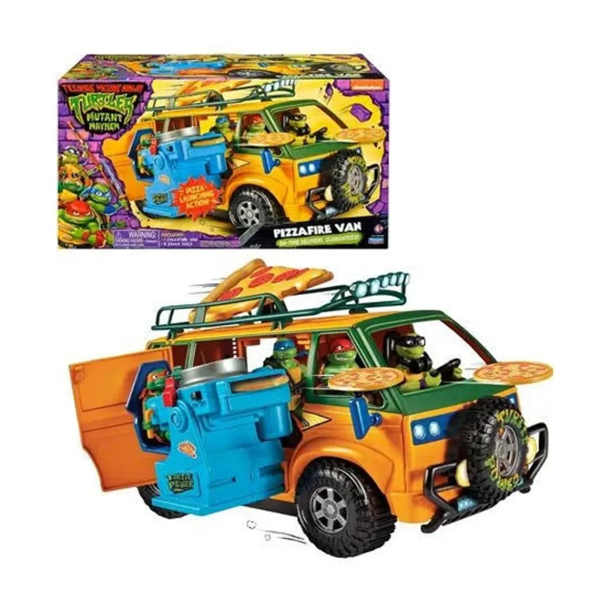 FAMOSA-FEBER MEXICO Figuras De Acción*Tortugas Ninja - Furgoneta lanzadora de pizzas ㅤ