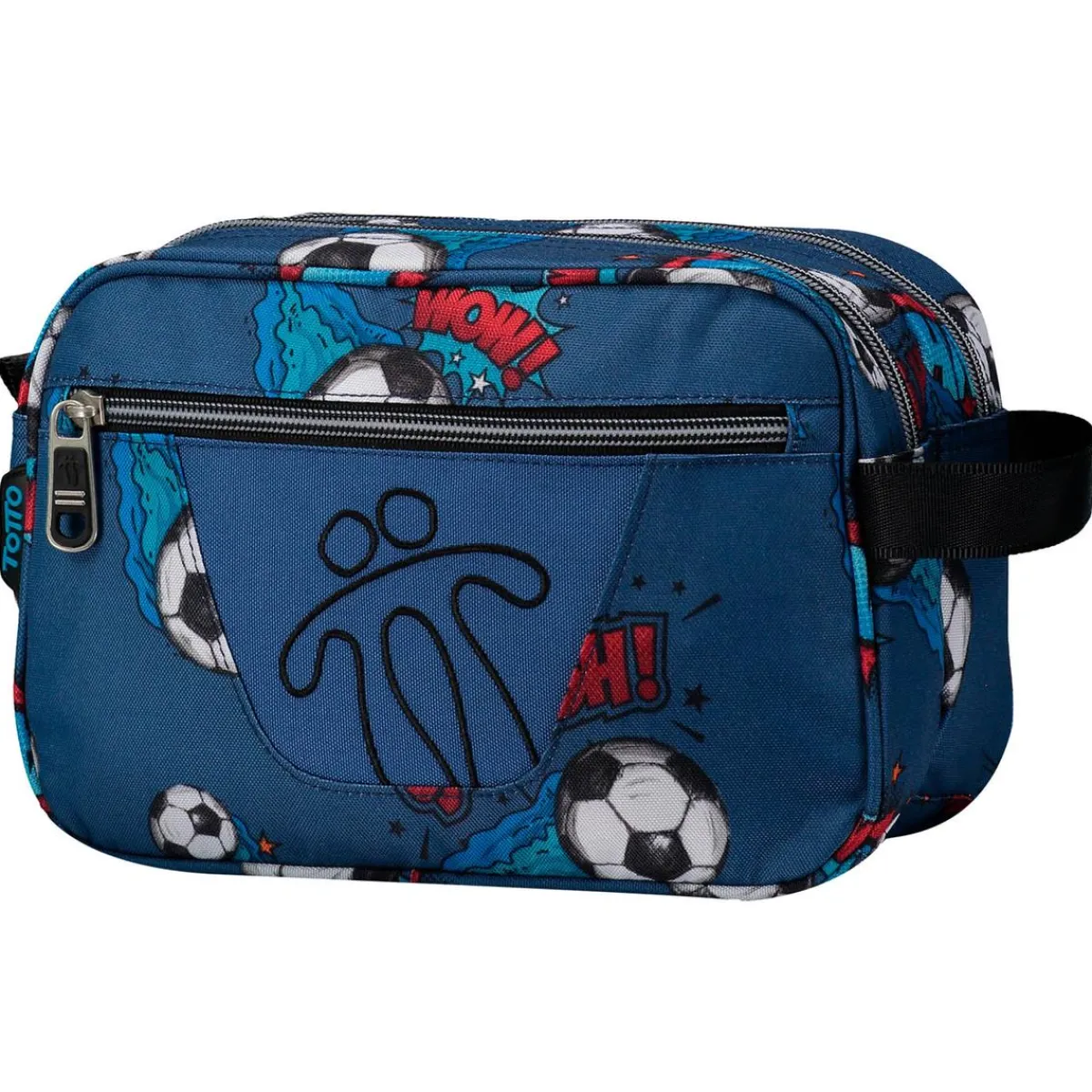 TOTTO Material Escolar*- Estuche escolar 2 compartimentos Plastilina Ball