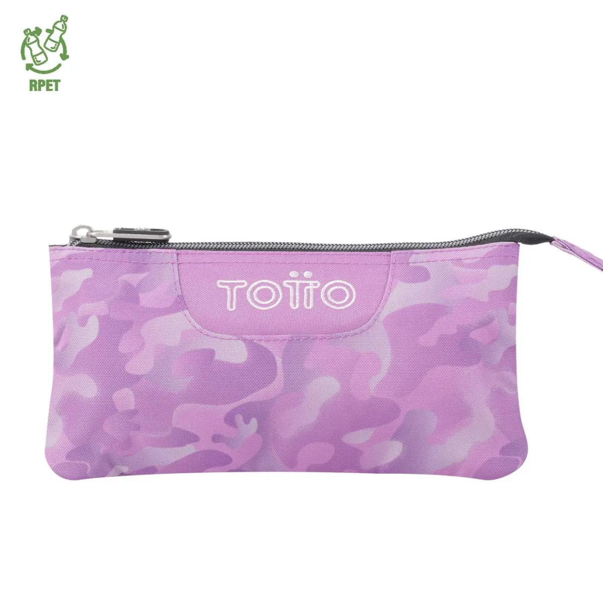 TOTTO Material Escolar*- Estuche escolar camuflaje rosa Tablero