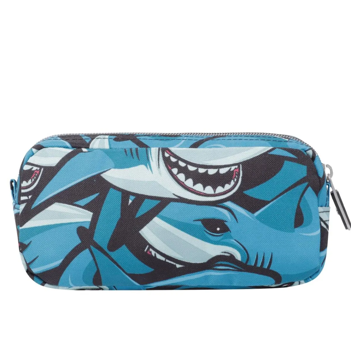 TOTTO Material Escolar*- Estuche escolar dos compartimentos tiburones Sobre