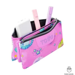 TOTTO Material Escolar*- Estuche escolar gatos astronautas Tablero