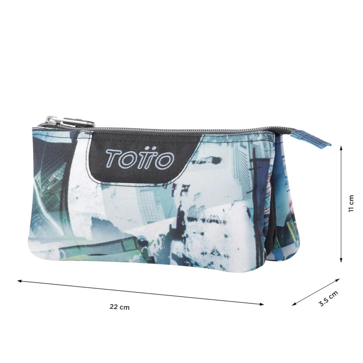 TOTTO Material Escolar*- Estuche escolar postales y casetes Tablero