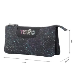 TOTTO Material Escolar*- Estuche escolar salpicado color Tablero