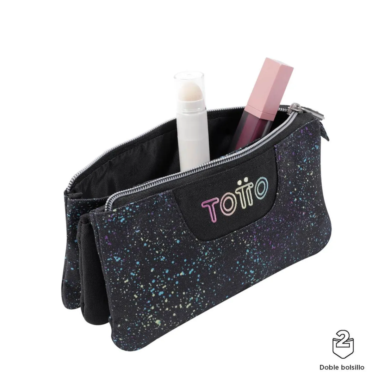 TOTTO Material Escolar*- Estuche escolar salpicado color Tablero