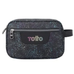 TOTTO Material Escolar*- Estuche escolar tres compartimentos salpicado color Plastilina