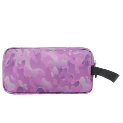 TOTTO Material Escolar*- Estuche escolar tres compartimentos camuflaje rosa Agapec