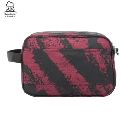 TOTTO Material Escolar*- Estuche escolar tres compartimentos tiza roja Plastilina