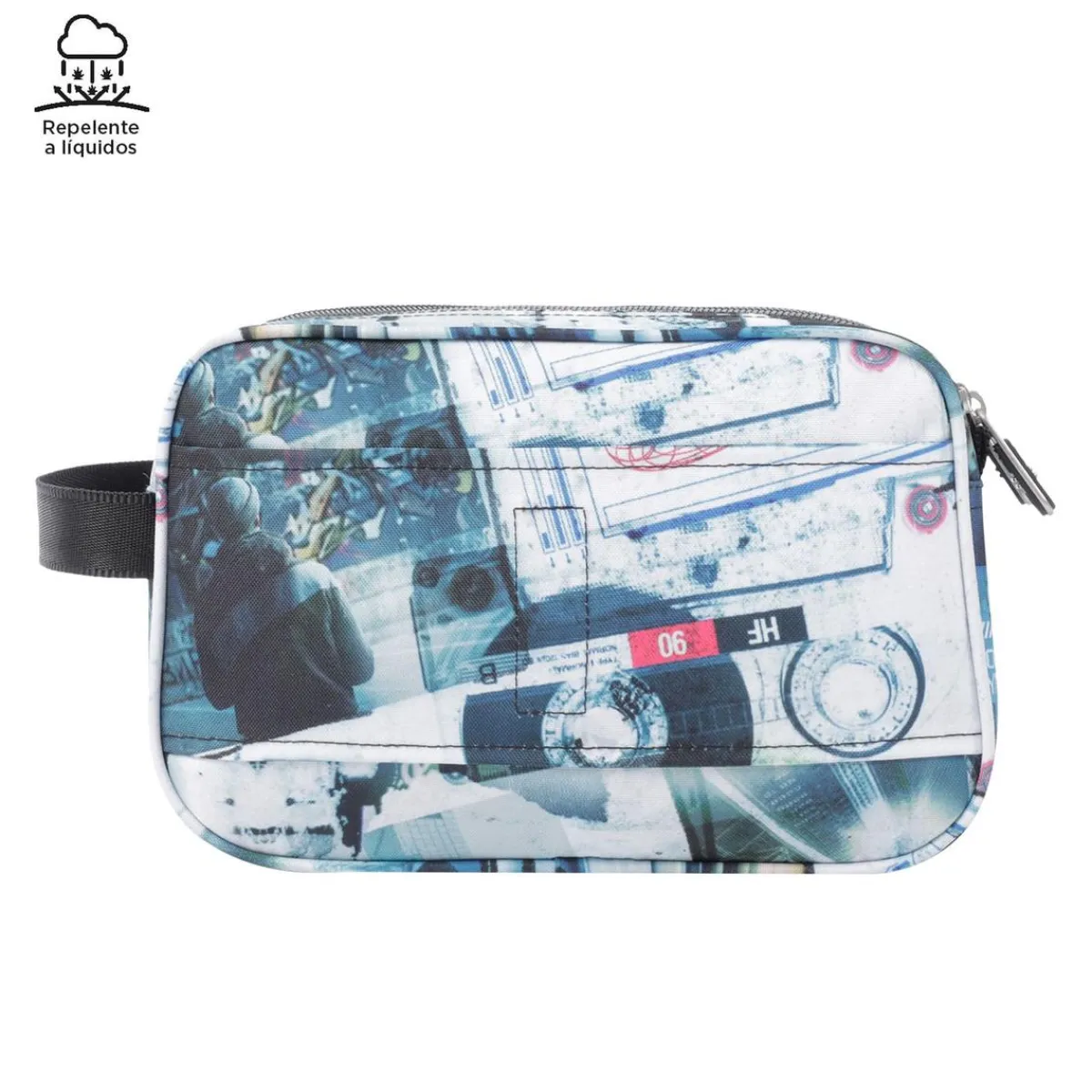 TOTTO Material Escolar*- Estuche escolar tres compartimentos postales y casetes Plastilina