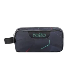 TOTTO Material Escolar*- Estuche escolar tres compartimentos fractal Agapec