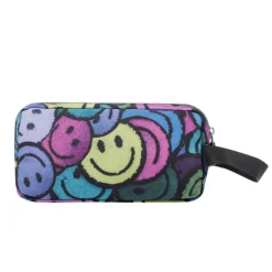 TOTTO Material Escolar*- Estuche escolar tres compartimentos emojis Agapec