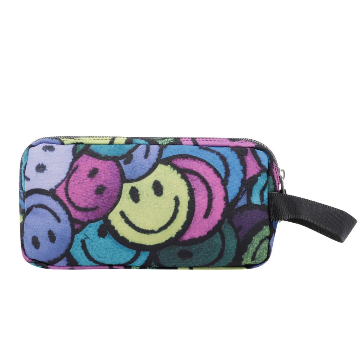 TOTTO Material Escolar*- Estuche escolar tres compartimentos emojis Agapec